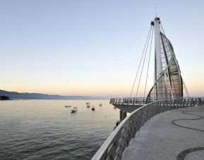 Marina and board walk at Hotel Delfin PV Beach Resort.