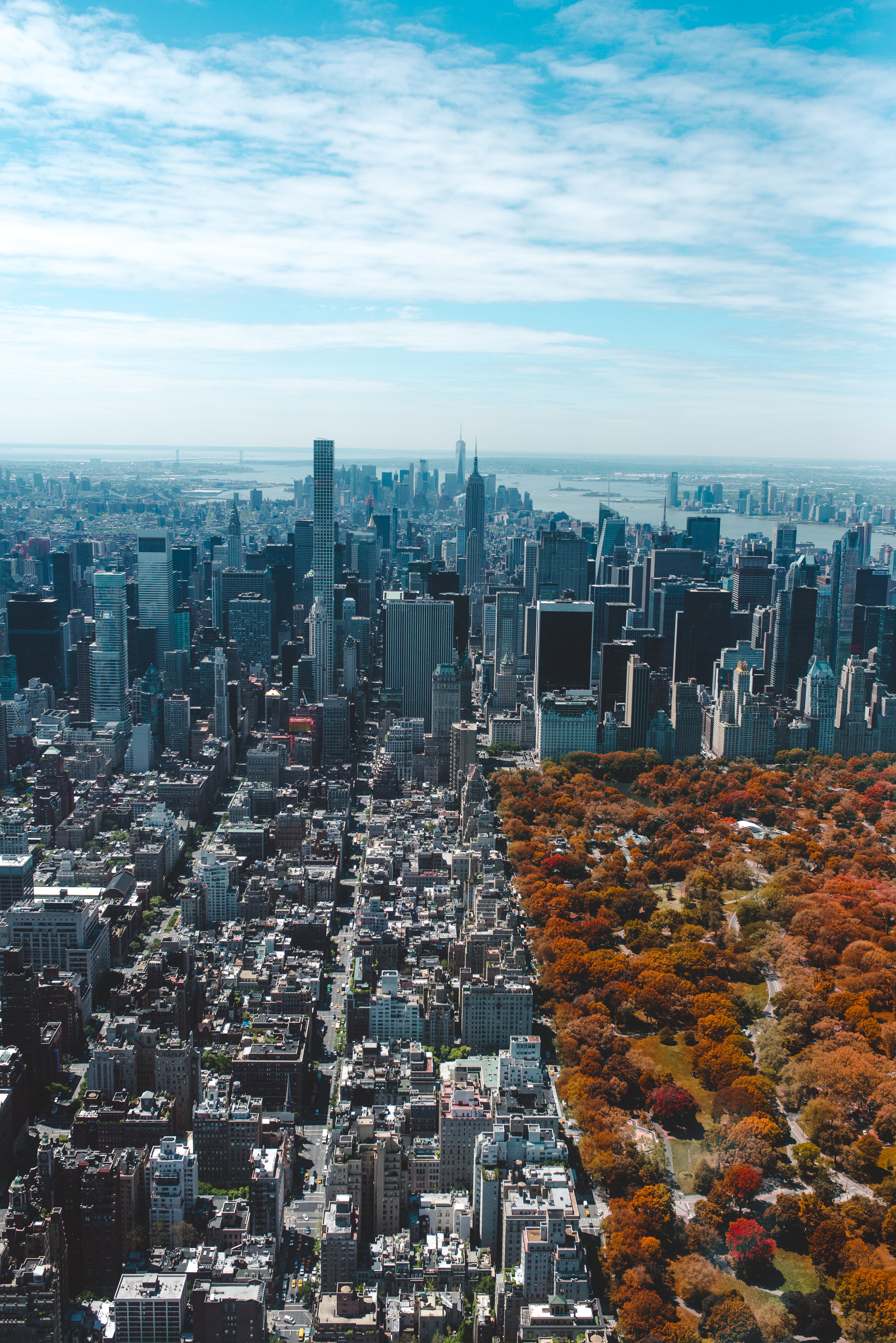 How to Spend a Day in New York City - Manhattan Aerial Skyline