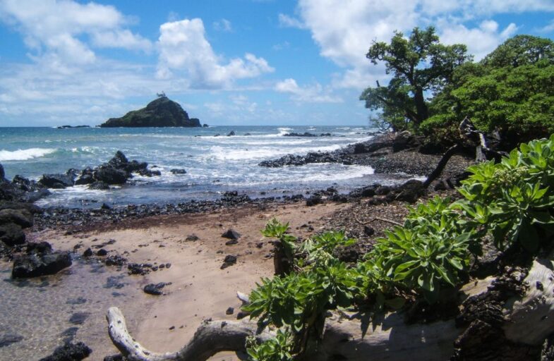 Beach and water view in Maui, Hawaii