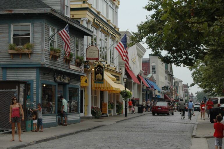 View of downtown Newport, Rhode Island