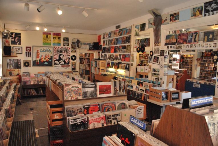 View of interior of Shangri-La Records in Memphis.